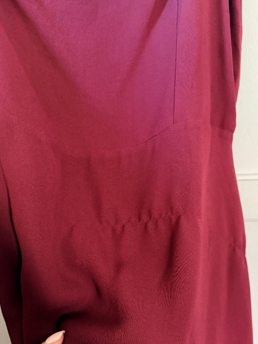 reformation colette midi dress, size 10, burgundy/wine - Picture 9 of 9